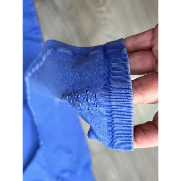 Free People Good Karma Yoga Leggings High Waisted Ribbed Stretch Blue Size XS/S - Picture 4 of 8